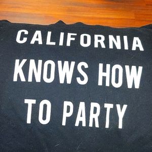 Lyrics to California LOVE on adult med sweatshirt
